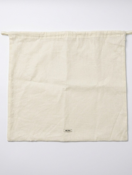 Miu Miu Handbags - Miu Miu Cream Dust Bag